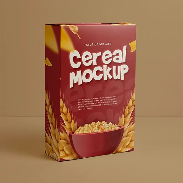 breakfast cereal boxes