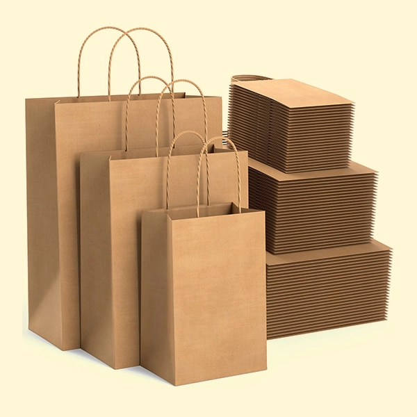 brown kraft paper bags