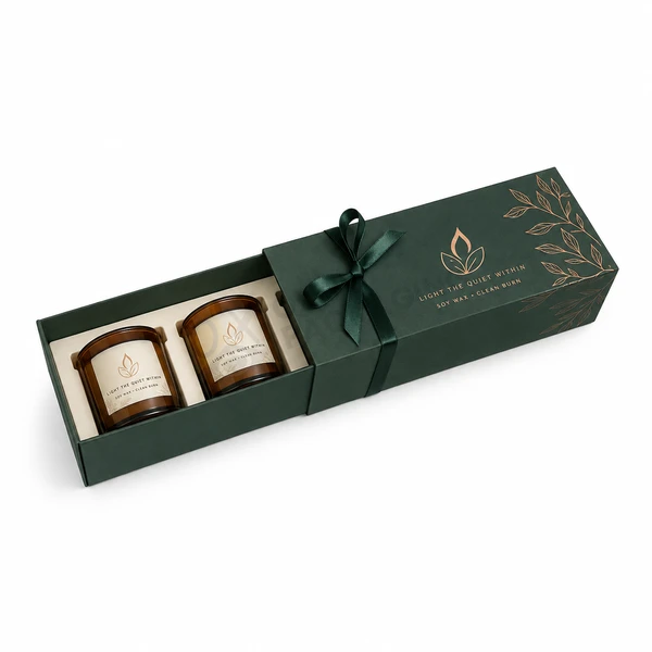 custom candle box with insert