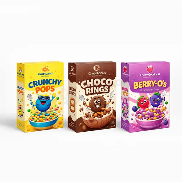 colorful cereal packaging bulk