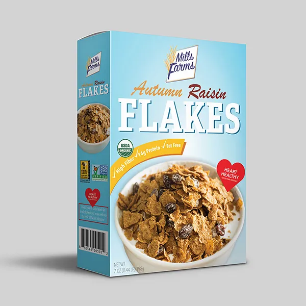 colorful cereal packaging