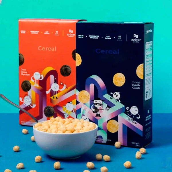 custom colorful cereal boxes