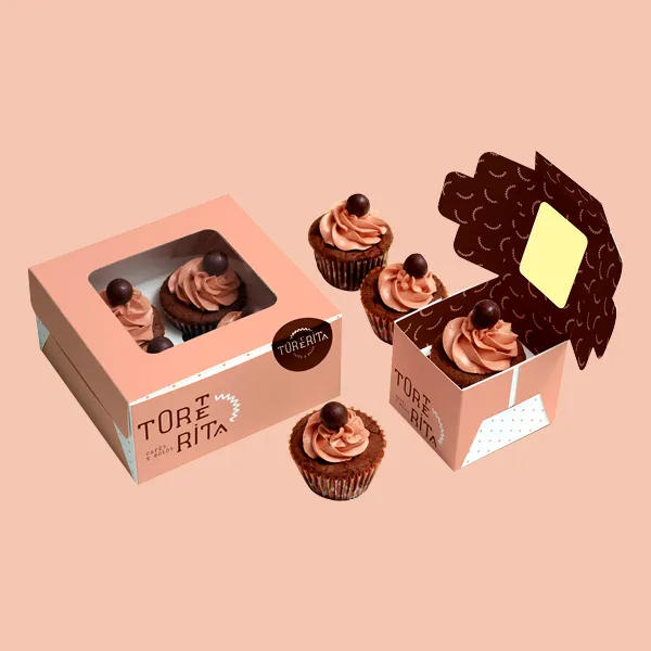 Wholesale cupcake packaging boxes