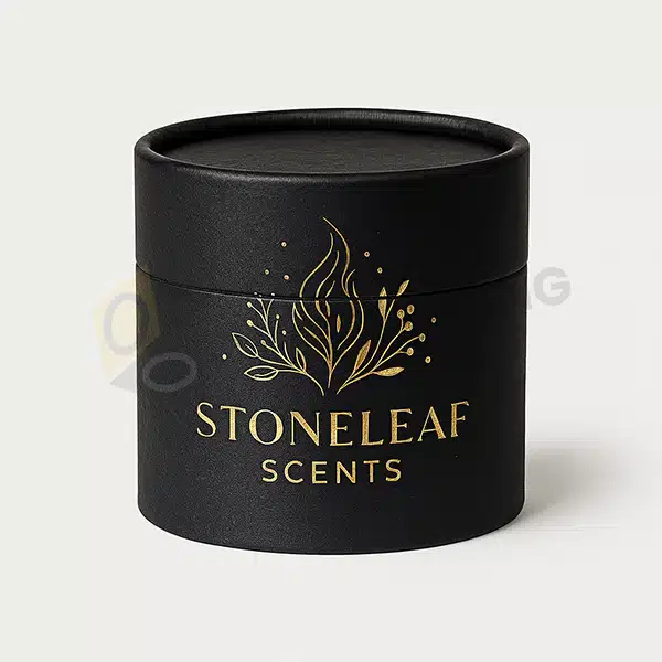 Custom Black Paper Candle Tube