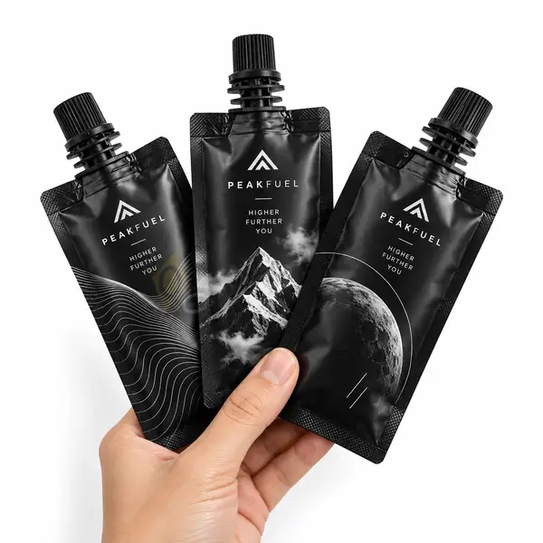 Custom Black Spout Pouches
