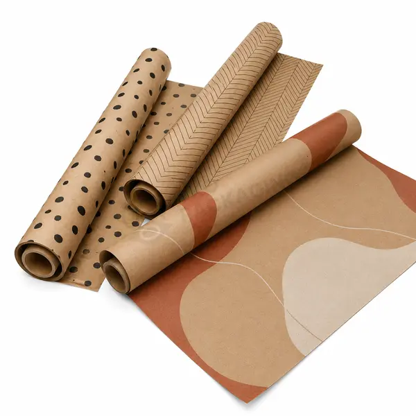 Custom Brown Wrapping Paper