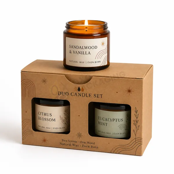 Custom Candle Boxes with Window​