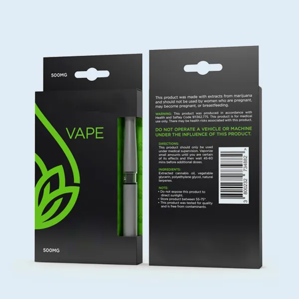 custom cannabis vape packaging
