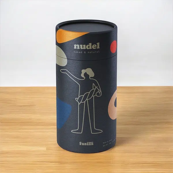 printed cardboard cylinder packaging