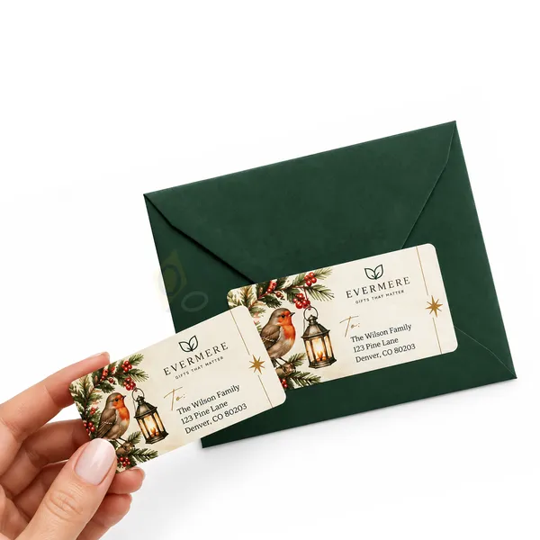 custom Christmas address labels