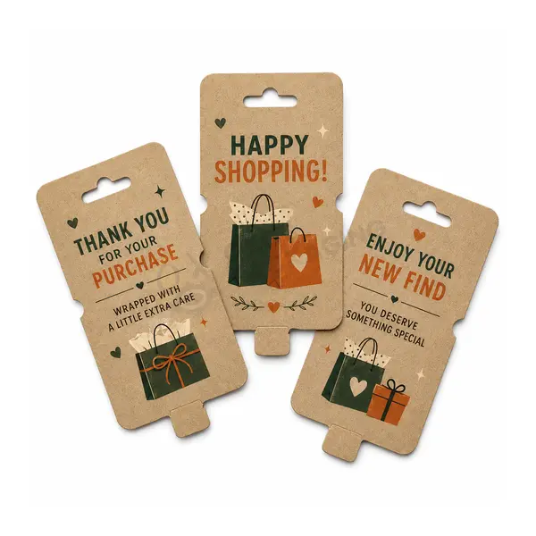 custom die cut hang tags