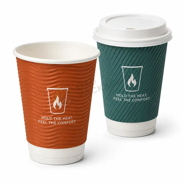 custom double wall paper cups​ bulk