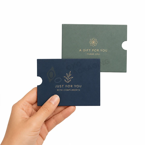 custom gift card sleeve packaging boxes