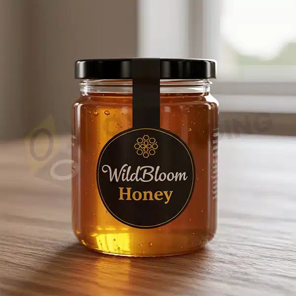 Custom Glass Honey Jars