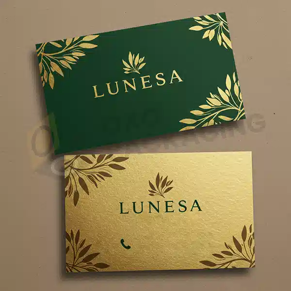 custom gold foil business cards