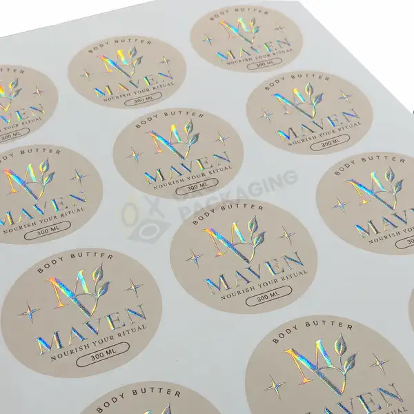 custom gold foil labels