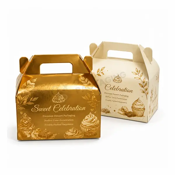 Custom Gold Gable Boxes Wholesale
