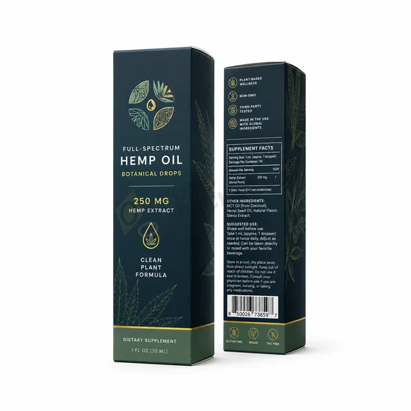 custom hemp cardboard box
