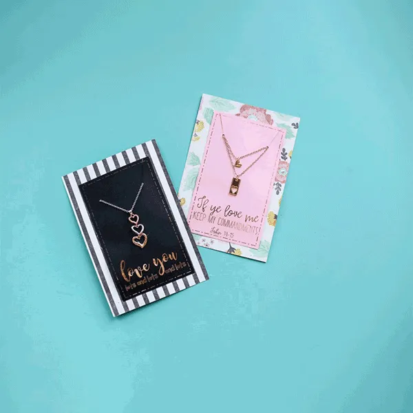 Custom Printed Necklace Packaging Cards