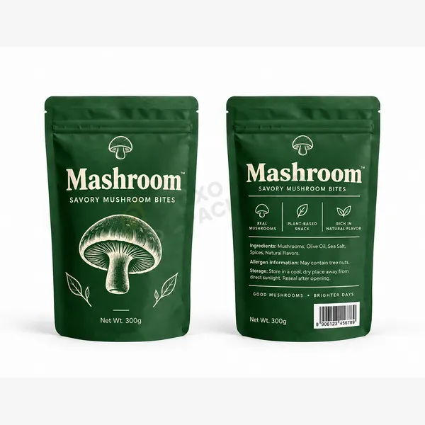 Custom Printed Mushroom Packaging