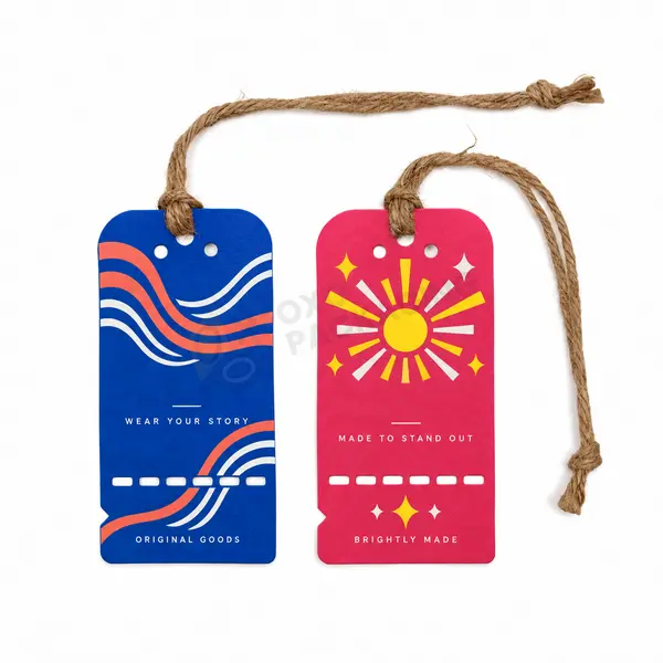 custom printed tags with string​