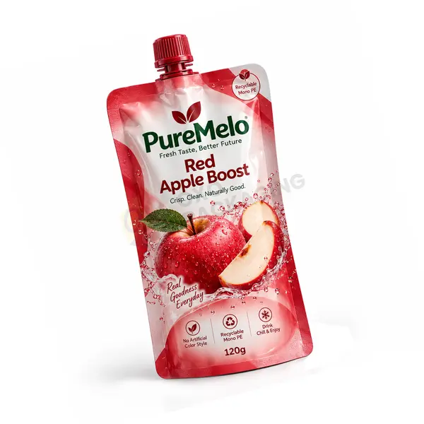 custom Recyclable Mono PE Spout Pouches bulk
