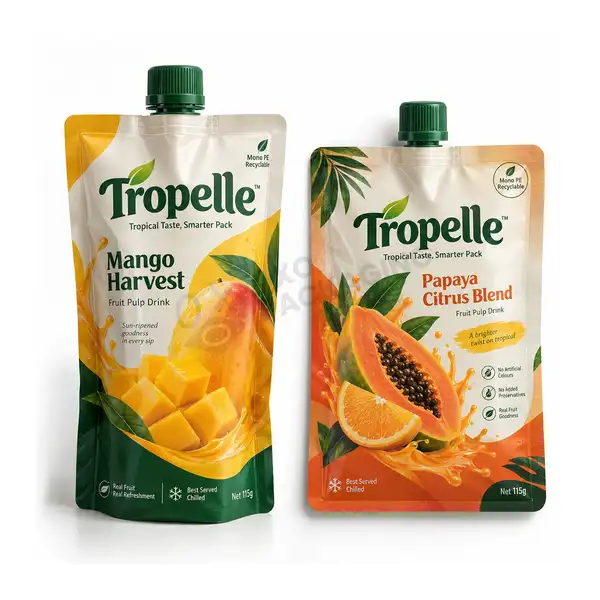 custom Recyclable Mono PE Spout Pouches wholesale