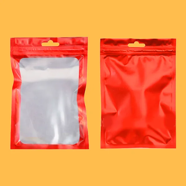 custom red mylar bags