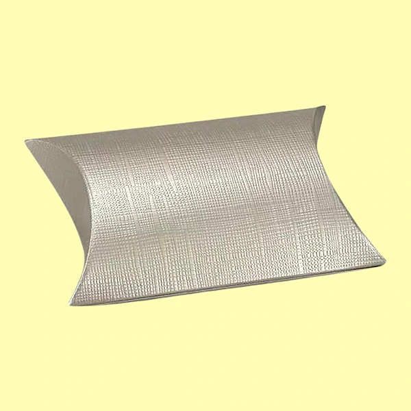custom silver pillow packaging
