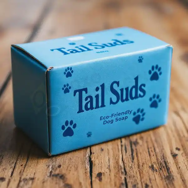 printed soap dog packaging