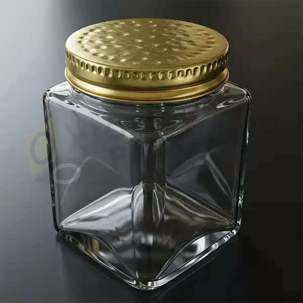 Custom Square Glass Jars