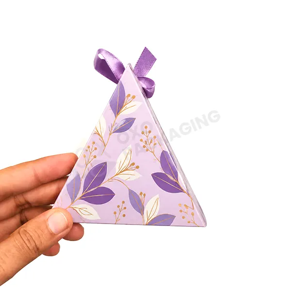 Custom Triangle Paper Gift Boxes