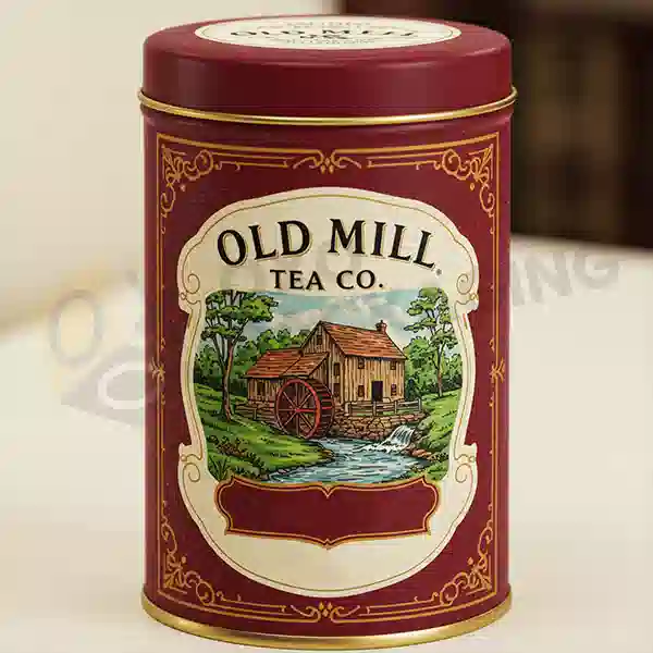 custom vintage tea tins
