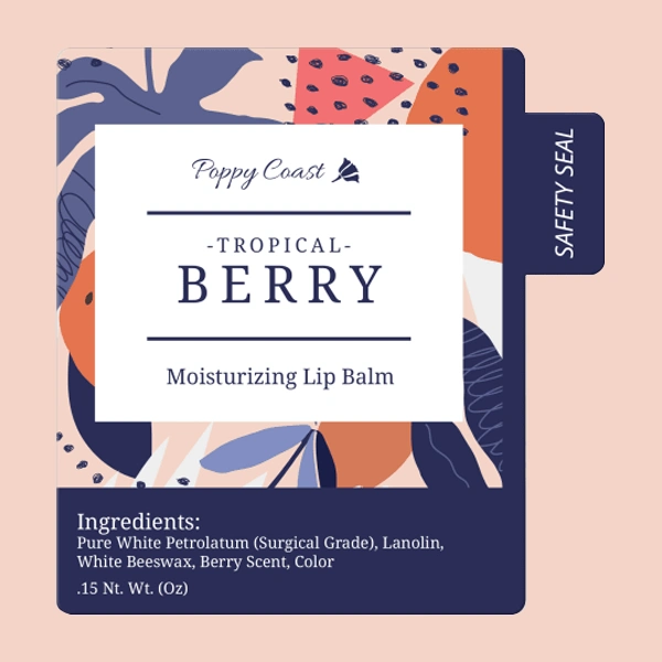 custom label lip balm