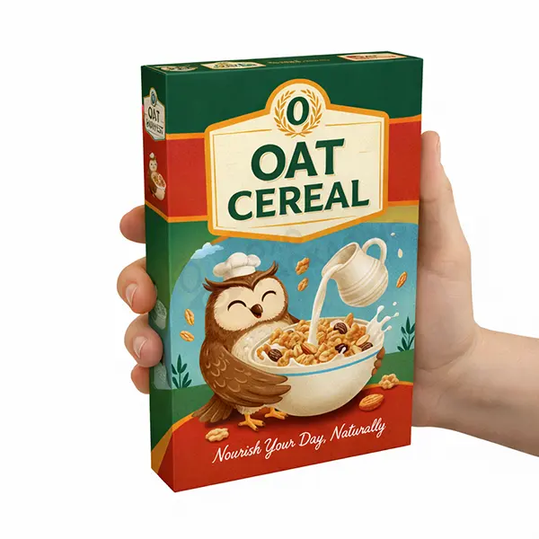 colorful cereal packaging