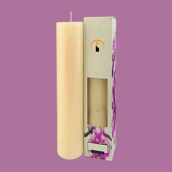 customized pillar candle box packaging