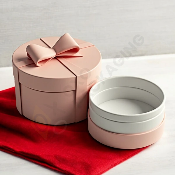 customized round gift box with lid