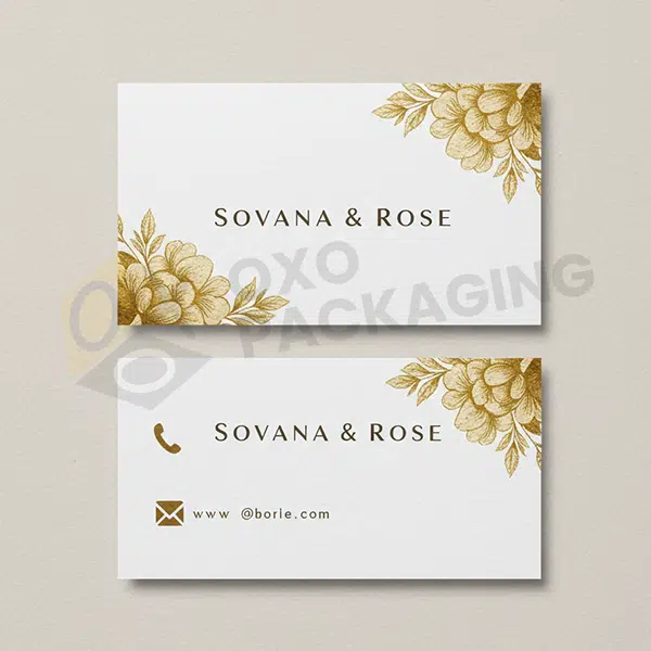 design gold foil business cards