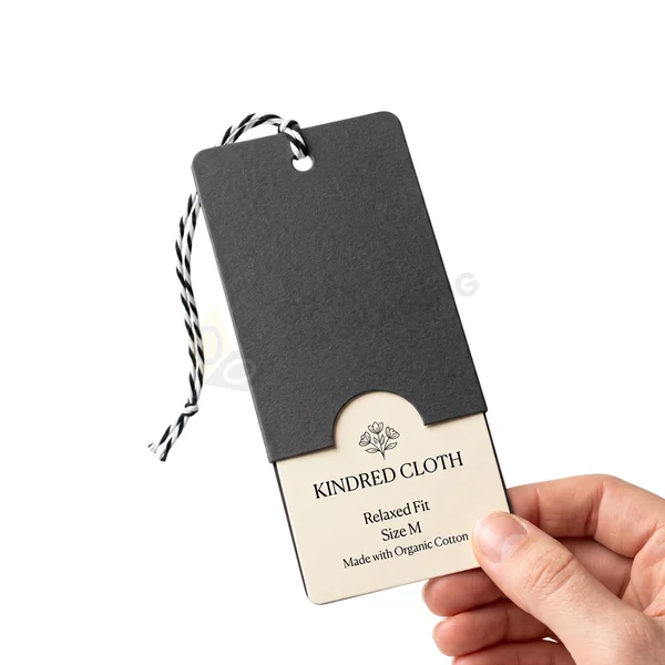 die-cut hang tag