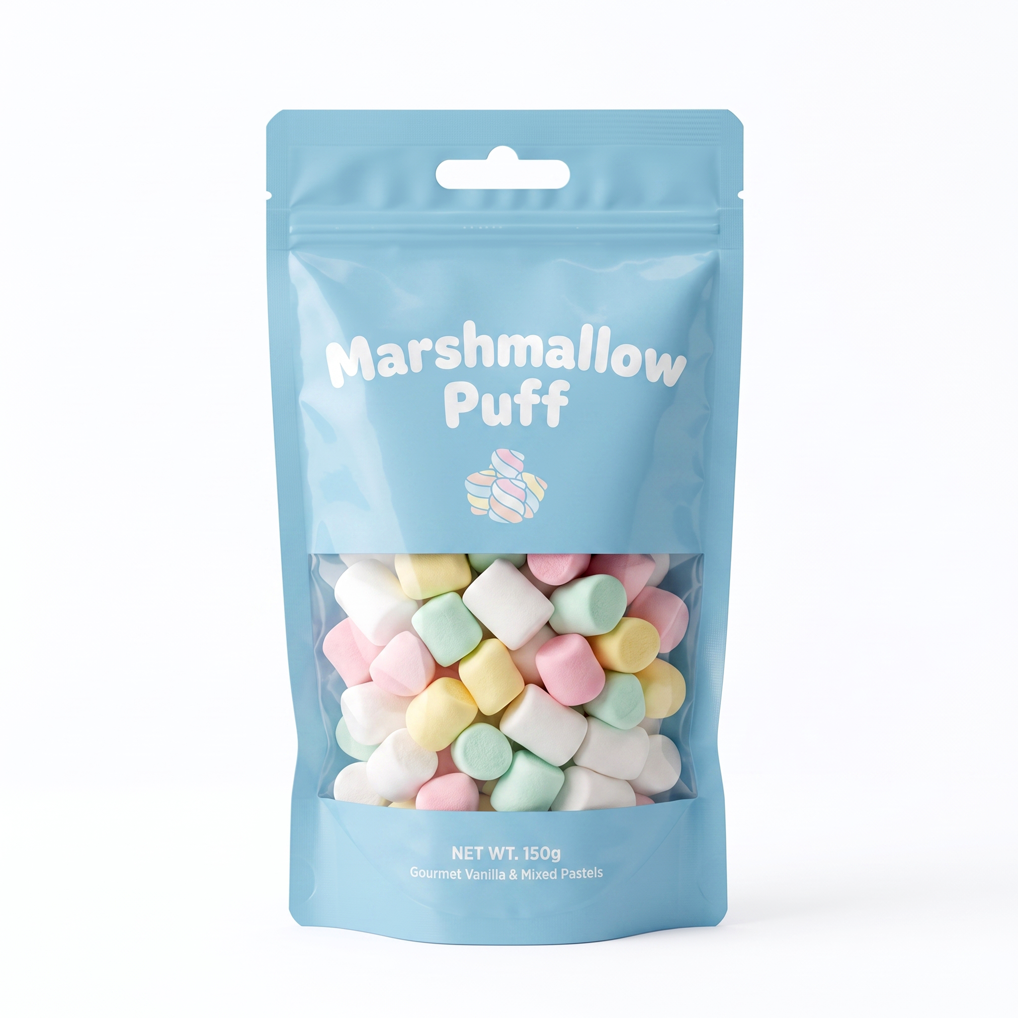 die cut marshmallow mylar bags