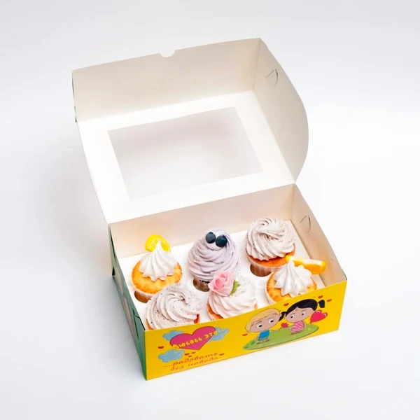 eco friendly branded cup cake boxes