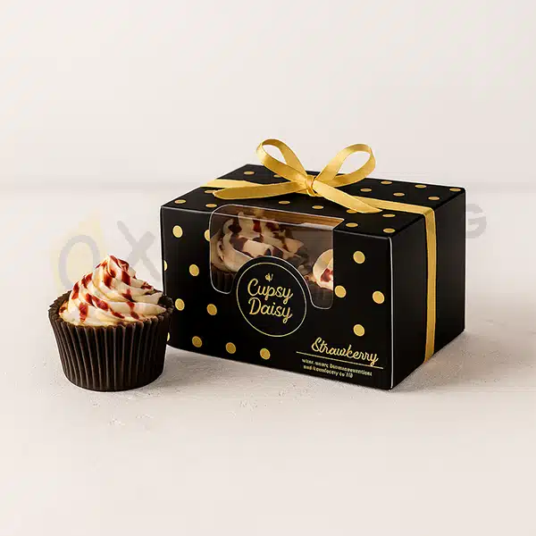 eco friendly branded cup cake boxes