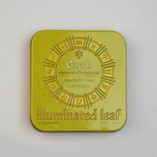 Embossed Square Pre Roll Tin Bulk