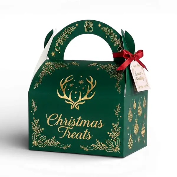 green christmas gift box wholesale