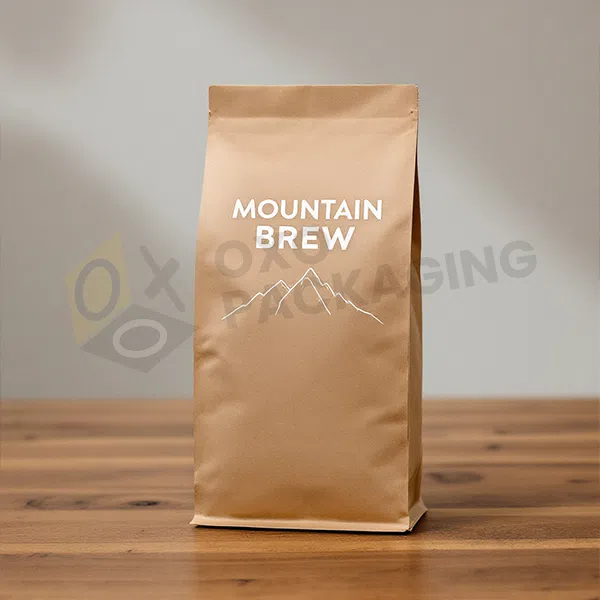 kraft coffee bag packaging