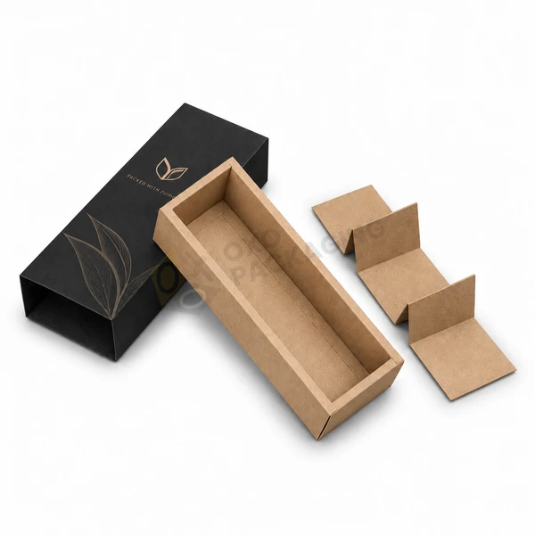kraft drawer boxes with divider