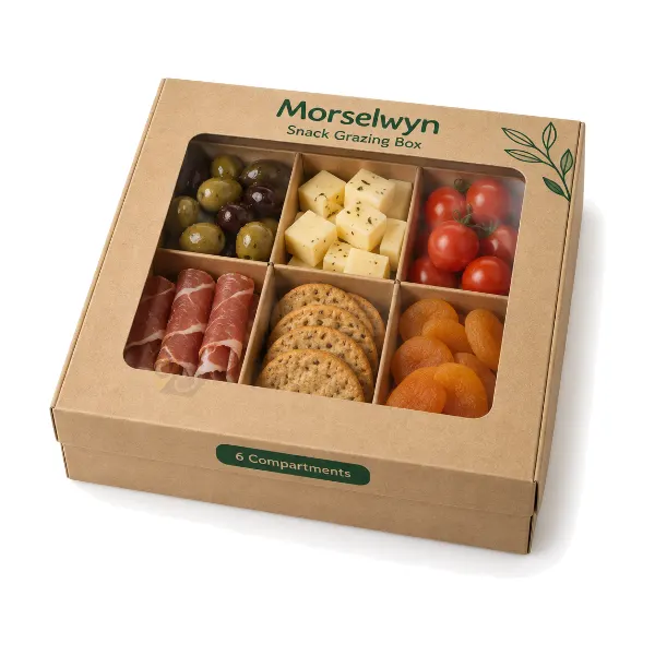 Kraft Grazincg Boxes with logo
