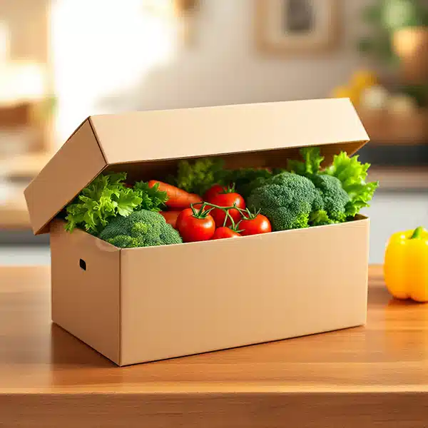 kraft vegetable packaging boxes