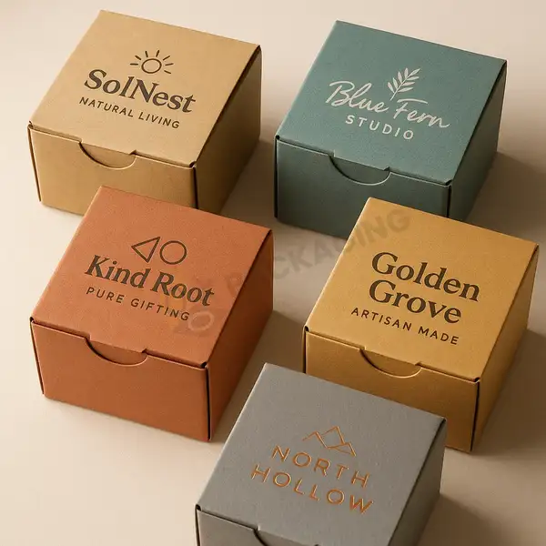 One Piece Color Tinted Kraft Tuck Top Gift Boxes Bulk