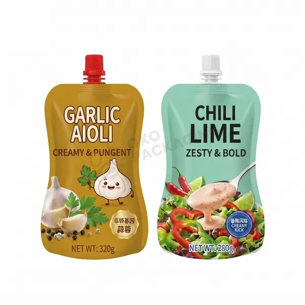 personalize Sauces Spout Pouches